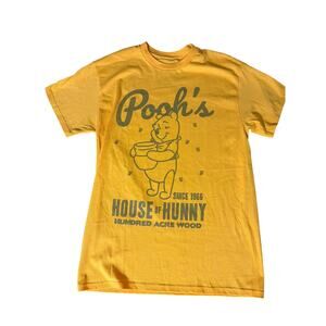 Pooh Bear House of Hunny Yellow T-Shirt Size M NWOT